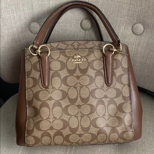 Coach Brown and Tan Satchel